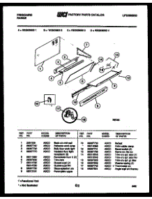 03 - Splasher Control parts for Frigidaire Range REG638BDW3 from AppliancePartsPros.com