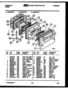 04 - Door Parts parts for Frigidaire Range REG46CH3 from AppliancePartsPros.com