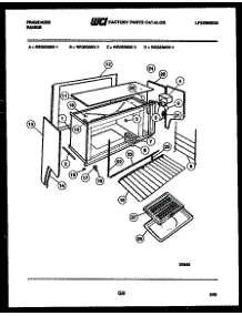 08 - Upper Body Parts parts for Frigidaire Range REG638BDW3 from AppliancePartsPros.com