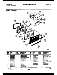 04 - Door Parts parts for Frigidaire Range REGC39BNW3 from AppliancePartsPros.com