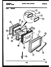04 - Door Parts parts for Frigidaire Range REG435LRW2 from AppliancePartsPros.com