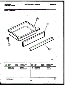 06 - Drawer Parts parts for Frigidaire Range REG435LRW2 from AppliancePartsPros.com