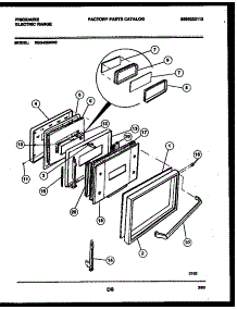 04 - Door Parts parts for Frigidaire Range REG435WRW2 from AppliancePartsPros.com