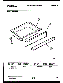 06 - Drawer Parts parts for Frigidaire Range REG435WRW2 from AppliancePartsPros.com