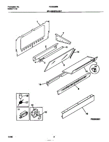 02 - Splasher / Light parts for Frigidaire Range REG638BNL4 from AppliancePartsPros.com
