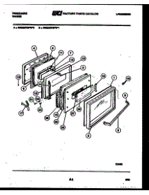 03 - Door Parts parts for Frigidaire Range REGS37BFW0 from AppliancePartsPros.com