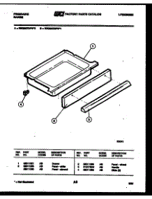 06 - Drawer Parts parts for Frigidaire Range REGS37BFW0 from AppliancePartsPros.com
