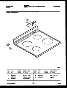 04 - Cooktop Parts parts for Frigidaire Range REGS38BKW0 from AppliancePartsPros.com