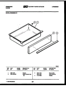 05 - Drawer Parts parts for Frigidaire Range REGS38BLL1 from AppliancePartsPros.com