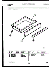 06 - Drawer Parts parts for Frigidaire Range REGS37BNW5 from AppliancePartsPros.com
