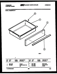05 - Drawer Parts parts for Frigidaire Range REGS39WLL1 from AppliancePartsPros.com