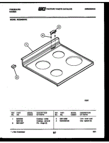 03 - Cooktop Parts parts for Frigidaire Range RES34BNW2 from AppliancePartsPros.com