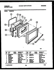 04 - Door Parts parts for Frigidaire Range RG32BNL2 from AppliancePartsPros.com