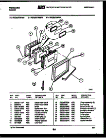 03 - Door Parts parts for Frigidaire Range REGS37BNW2 from AppliancePartsPros.com