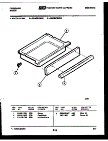 06 - Drawer Parts parts for Frigidaire Range REGS37BNW2 from AppliancePartsPros.com