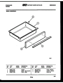 07 - Drawer Parts parts for Frigidaire Range RES34BNW2 from AppliancePartsPros.com