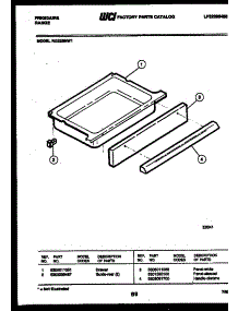 07 - Drawer Parts parts for Frigidaire Range RG32BNW1 from AppliancePartsPros.com