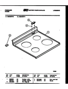03 - Cooktop Parts parts for Frigidaire Range RS34BFW0 from AppliancePartsPros.com