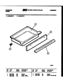 06 - Drawer Parts parts for Frigidaire Range RS34BFW0 from AppliancePartsPros.com