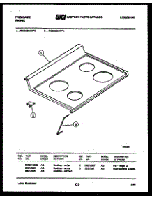 03 - Cooktop Parts parts for Frigidaire Range RGC32BAW4 from AppliancePartsPros.com