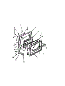 10 - Door parts for Frigidaire Range RS35BAL1 from AppliancePartsPros.com