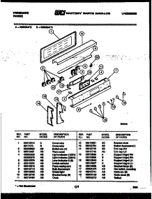 06 - Backguard parts for Frigidaire Range RS35BAL2 from AppliancePartsPros.com