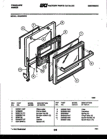 04 - Door Parts parts for Frigidaire Range RS33BNL2 from AppliancePartsPros.com