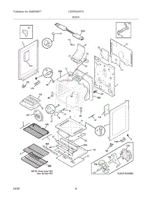07 - Body parts for Frigidaire Range LGGF3043KFA from AppliancePartsPros.com