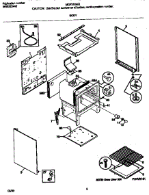 04 - Body parts for Frigidaire Range MGF316WGSC from AppliancePartsPros.com