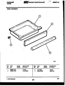 06 - Drawer Parts parts for Frigidaire Range REG433MNW2 from AppliancePartsPros.com