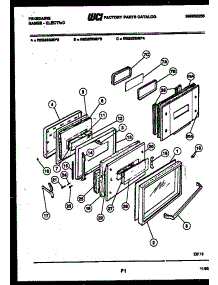 04 - Door Parts parts for Frigidaire Range REG533MDM3 from AppliancePartsPros.com