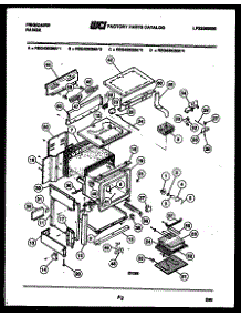08 - Body Parts parts for Frigidaire Range REG438QMA1 from AppliancePartsPros.com