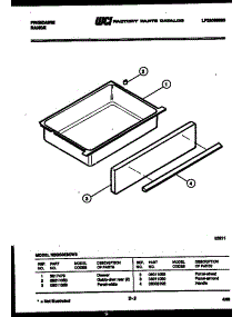 06 - Drawer Parts parts for Frigidaire Range REGS36BCH3 from AppliancePartsPros.com