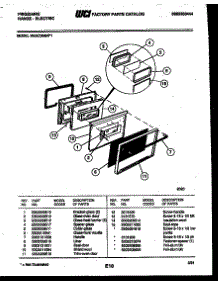 04 - Door Parts parts for Frigidaire Range REGC39BNW1 from AppliancePartsPros.com