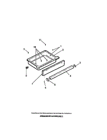 07 - Drawer parts for Frigidaire Range REGS36BCH0 from AppliancePartsPros.com