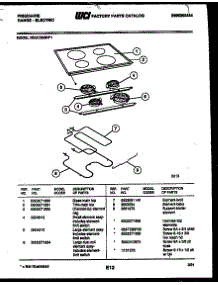 06 - Cooktop And Broiler Parts parts for Frigidaire Range REGC39BNW1 from AppliancePartsPros.com