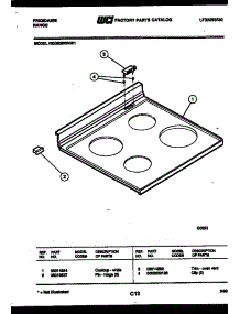 05 - Cooktop Parts parts for Frigidaire Range REGS39WNW1 from AppliancePartsPros.com