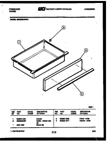 06 - Drawer Parts parts for Frigidaire Range REGS39WNW1 from AppliancePartsPros.com