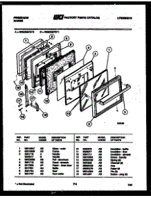 04 - Door Parts parts for Frigidaire Range RES36BFW0 from AppliancePartsPros.com