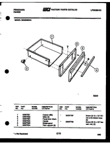 05 - Drawer Parts parts for Frigidaire Range REM638BDL4 from AppliancePartsPros.com