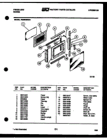 07 - Upper Oven Door Parts parts for Frigidaire Range REM638BDL4 from AppliancePartsPros.com