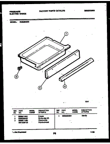 07 - Drawer Parts parts for Frigidaire Range RG32BNW2 from AppliancePartsPros.com