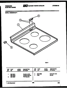 04 - Cooktop Parts parts for Frigidaire Range REGS39WLW1 from AppliancePartsPros.com