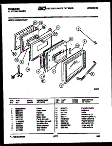 07 - Door Parts parts for Frigidaire Range REGS39WLW1 from AppliancePartsPros.com