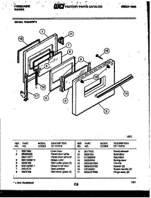 04 - Door Parts parts for Frigidaire Range RG34NW2 from AppliancePartsPros.com