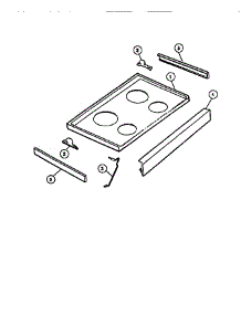 06 - Top parts for Frigidaire Range REM638BDL6 from AppliancePartsPros.com