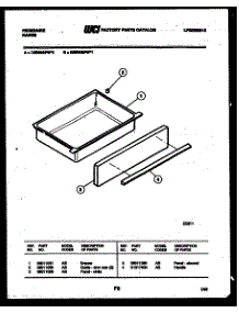 07 - Drawer Parts parts for Frigidaire Range RES36BFW0 from AppliancePartsPros.com