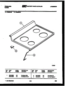 03 - Cooktop Parts parts for Frigidaire Range RG35AW3 from AppliancePartsPros.com
