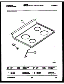 05 - Cooktop Parts parts for Frigidaire Range RG35CAW4 from AppliancePartsPros.com