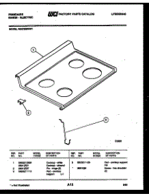03 - Cooktop Parts parts for Frigidaire Range RGC32BNW1 from AppliancePartsPros.com